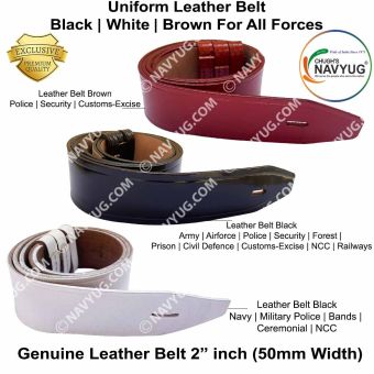 Leather Belt 2" with Loops : ArmyNavyAir.com