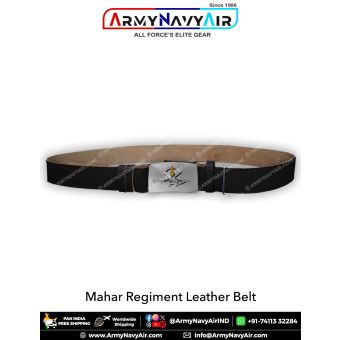 Mahar Regiment Leather Belt : ArmyNavyAir.com