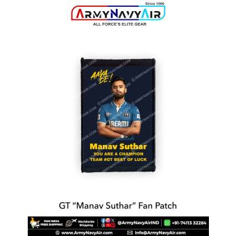 GT Manav Suthar Fan Patch - Must Have For True Fans! : ArmyNavyAir.com
