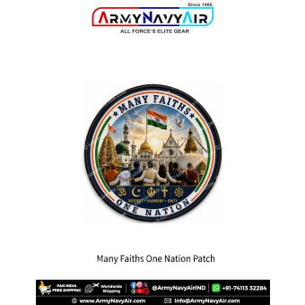 Many Faiths One Nation Patch