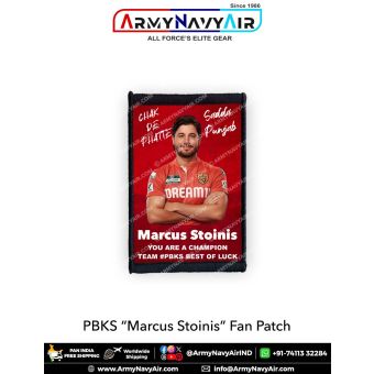 PBKS Marcus Stoinis Fan Patch - Must Have For True Fans! : ArmyNavyAir.com