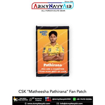 CSK Matheesha Pathirana Fan Patch - Must Have For True Fans! : ArmyNavyAir.com