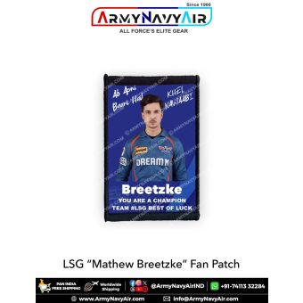 LSG Matthew Breetzke Fan Patch - Must Have For True Fans! : ArmyNavyAir.com