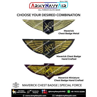 Maverick Chest Badge - Para Special Force Commando - ArmyNavyAir.com