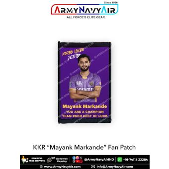 KKR Mayank Markande Fan Patch - Must Have For True Fans! : ArmyNavyAir.com