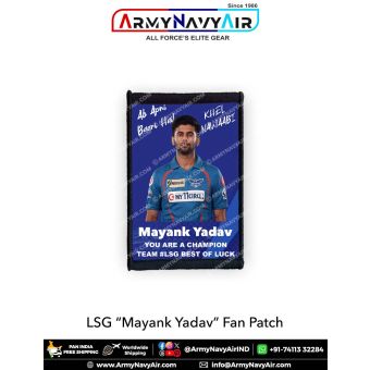 LSG Mayank Yadav Fan Patch - Must Have For True Fans! : ArmyNavyAir.com