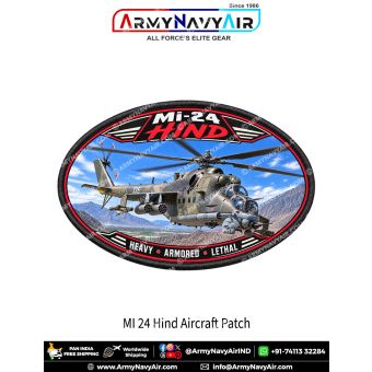 Mi-24 Hind Attack Helicopter Patch for Aviation Enthusiasts and Collectors