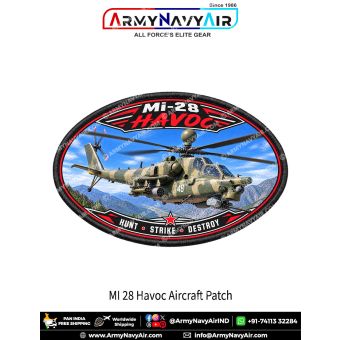 Mi-28 Havoc Attack Helicopter Patch for Aviation Enthusiasts and Collectors