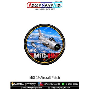 MiG-19 Farmer Fighter Aircraft Patch for Cold War Aviation Enthusiasts and Collectors