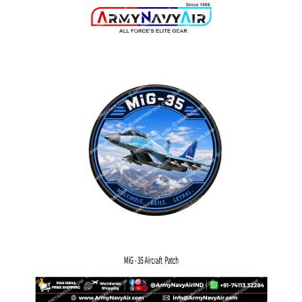 MiG-35 Multirole Fighter Aircraft Patch for Aviation Enthusiasts and Collectors