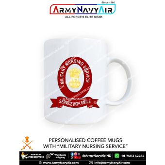 Personalised Coffee Mugs With MNS Military Nursing Service Logo