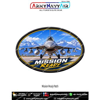 Mission Ready Fighter Aircraft Patch for Combat Aviation Enthusiasts and Collectors