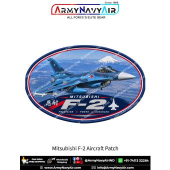 Mitsubishi F-2 Multirole Fighter Aircraft Patch for Aviation Enthusiasts and Collectors