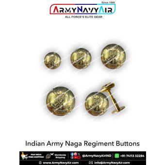 Indian Army Naga Buttons : ArmyNavyAir.com