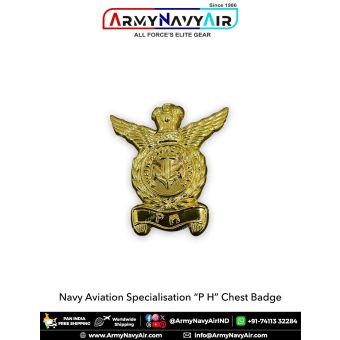 Indian Navy Aviation PH Metal Chest Badge | Aircrewman