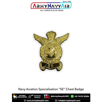 Indian Navy Aviation SE Metal Chest Badge | Safety Equipment