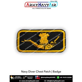 Navy Diver Embroidery Chest Badge : ArmyNavyAir.com