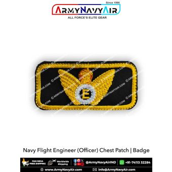 Navy Flight Engineer (Officer) Embroidery Chest Badge : ArmyNavyAir.com