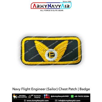Navy Flight Engineer (Sailors) Embroidery Chest Badge : ArmyNavyAir.com