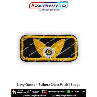 Navy Flight Gunner (Sailors) Embroidery Chest Badge : ArmyNavyAir.com