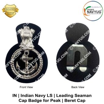 IN | Indian Navy (LS) Peak-Beret Cap Badge : ArmyNavyAir.com