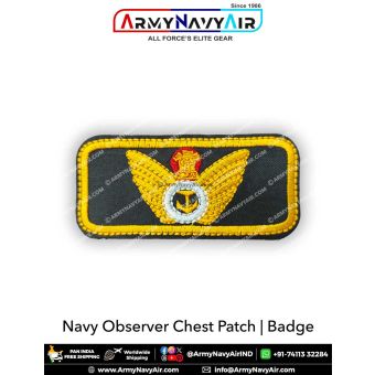 Navy Observer Embroidery Chest Badge : ArmyNavyAir.com
