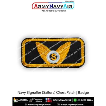 Navy Flight Signaller (Sailors) Embroidery Chest Badge : ArmyNavyAir.com