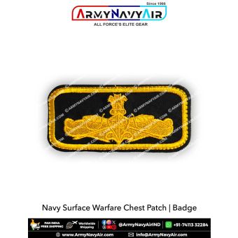 Navy Surface Warfare Embroidery Chest Badge : ArmyNavyAir.com