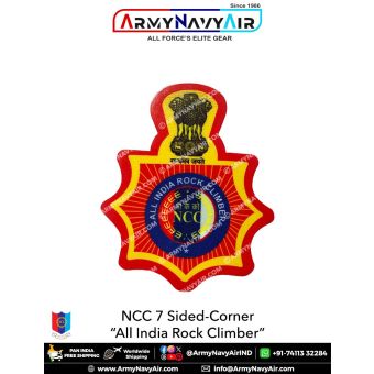 Personalised NCC | National Cadet Corps Camp Badges : ArmyNavyAir.com-All India Rock Climber