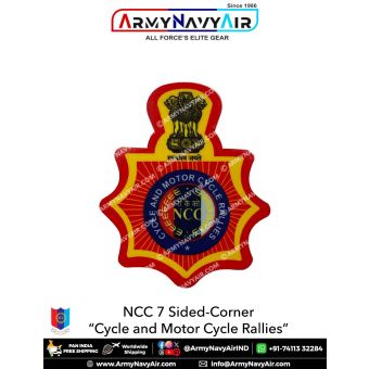 Personalised NCC | National Cadet Corps Camp Badges : ArmyNavyAir.com-Cycle and Motor Cycle Rallies.