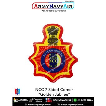 Personalised NCC | National Cadet Corps Camp Badges : ArmyNavyAir.com-Golden Jubilee