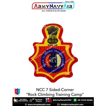 Personalised NCC | National Cadet Corps Camp Badges : ArmyNavyAir.com-Rock Climbing Training Camps (RCTC)