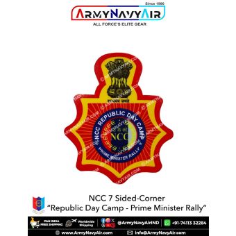 Personalised NCC | National Cadet Corps Camp Badges : ArmyNavyAir.com-NCC Repulic Day Camp-Prime Minister Rally