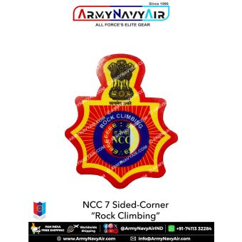 Personalised NCC | National Cadet Corps Camp Badges : ArmyNavyAir.com-Rock Climbing