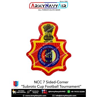 Personalised NCC | National Cadet Corps Camp Badges : ArmyNavyAir.com-Subroto Cup Football Tournament