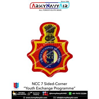 Personalised NCC | National Cadet Corps Camp Badges : ArmyNavyAir.com-Youth Exchange Programme