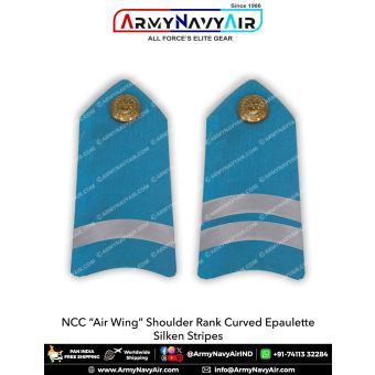 NCC Air Wing Shoulder Rank "Curved Epaulette" Silken : ArmyNavyAir.com