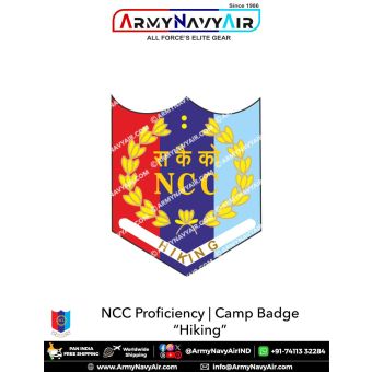 NCC | National Cadet Corps Proficiency Camp Badges (All Wings) : ArmyNavyAir.com-Hiking Camp Shield