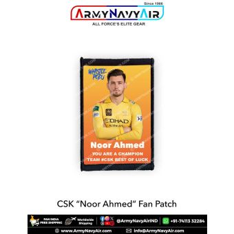 CSK Noor Ahmad Fan Patch - Must Have For True Fans! : ArmyNavyAir.com