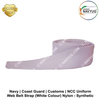 Web Belt Strap (White Colour) Nylon-Synthetic : ArmyNavyAir.com