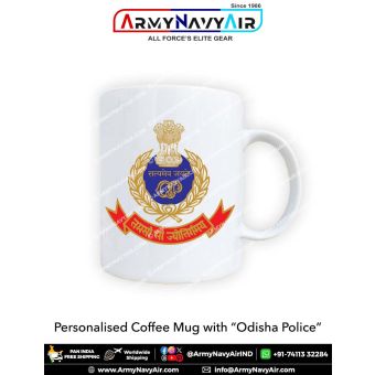Personalised Coffee Mugs With Odisha Police : ArmyNavyAir.com