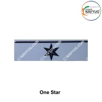 Indian Coast Guard Rank & Branch Badges (Sailors) For Summer Uniform-I GC Star |1 Good Conduct Star ( New Technology ) 1.9cm H X 6.5cm W