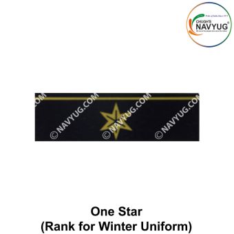Indian Coast Guard Rank & Branch Badges (Sailors) For Winter Uniform-I GC Star |1 Good Conduct Star ( New Technology ) 1.9cm H X 6.5cm W