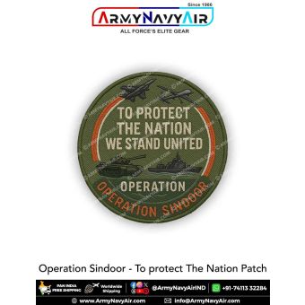 Personalised Operation Sindoor Patch : ArmyNavyAir.com-To protect The Nation