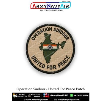 Personalised Operation Sindoor Patch : ArmyNavyAir.com-United For Peace