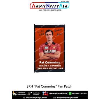 SRH Pat Cummins Fan Patch - Must Have For True Fans! : ArmyNavyAir.com