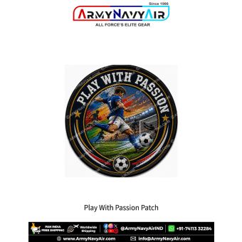 Play With Passion Football Patch