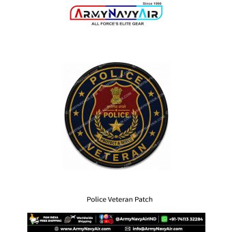 Police Veteran Patch - Law Enforcement Veterans Heritage Roundel Patch
