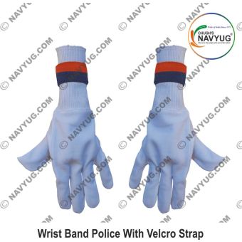 Wrist Band Police With Velcro Strap |Chughs Navyug