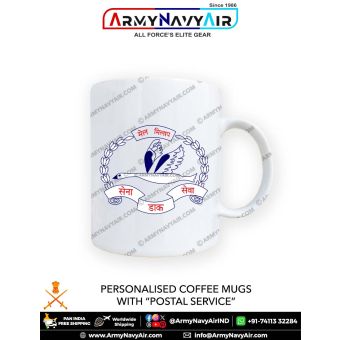 Personalised Coffee Mugs With APSC Army Postal Service Corps Logo